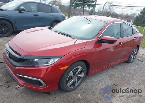 2020 Honda Civic Lx из США, поврежденный, VIN 2HGFC2F60LH577654